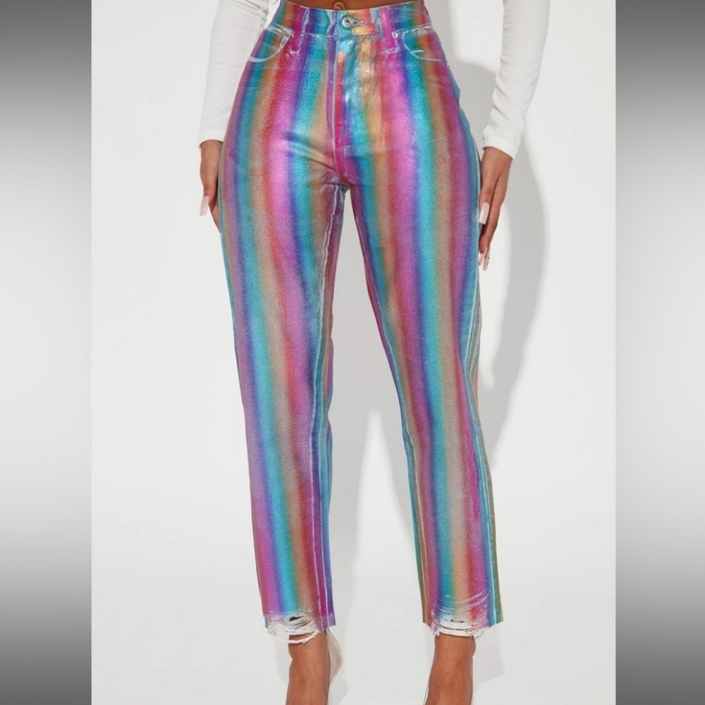 Fashion nova rainbow 👖